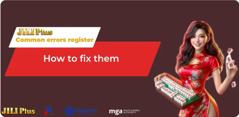 Common errors when registering an account and how to fix them